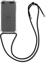 Husa pentru Apple iPod Touch 6th/iPod Touch 7th Kwmobile Transparent/Negru Silicon 53423.01 
