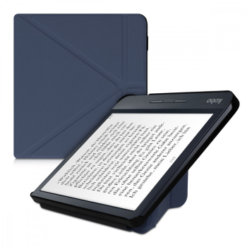 Husa pentru Kobo Libra H2O Piele ecologica Albastru 50311.17 