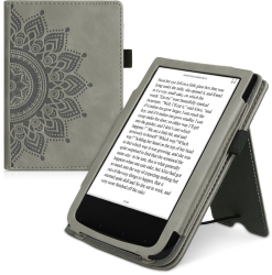 Husa pentru PocketBook Touch Lux 5 / Touch Lux 4 / Touch HD 3 Piele ecologica Gri kwmobile 54817.06
