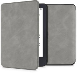 Husa pentru Tolino Shine 3 Piele ecologica Gri 48397.22 