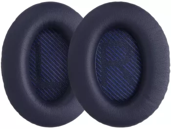 Set 2 Perne de urechi pentru casti Bose Quietcomfort 35/QuietComfort QC35 wireless II Kwmobile Albastru Piele ecologica 44519.17 