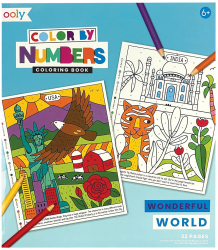 Carte de colorat pe numere - Lumea minunata 