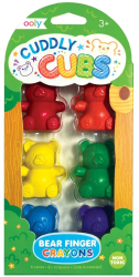 Creioane pentru degete Cuddly Cubs Bear - Set de 6 