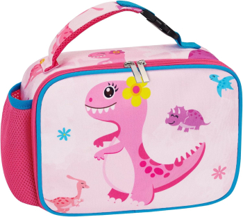 Geanta termoizolanta pentru alimente ideala pentru copii cu model dinozaur 26x19x10 cm ideala pentru scoala excursii calatorii sau ant 