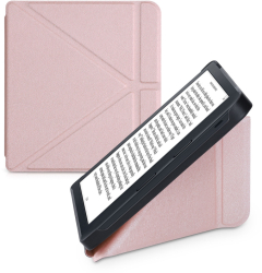 Husa pentru Kobo Libra 2 Piele ecologica Roz kwmobile 56576.81 