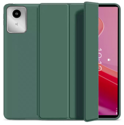 Husa Ultra Slim pt. Lenovo Tab M11 11 inch 2024 - Silicon TPU Smart Cover - Dark Green 
