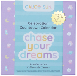 Set cadou bratara si charmuri - Calendar pentru sarbatorit evenimente Chase Your Dream 