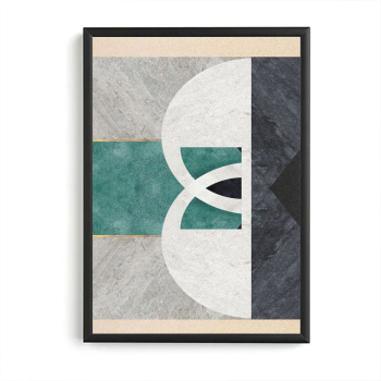 Tablou abstract model Arta Abstracta - 02 Neagra 50 x 40 cm 