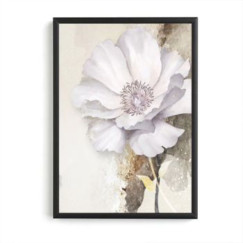 Tablou abstract model Geometric Floral - 06 Neagra 60 x 90 cm 