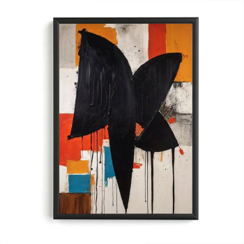 Tablou abstract model Modern Painting - 16 Neagra 50 x 70 cm 