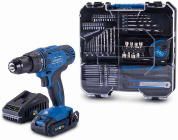 Set masina de gaurit si insurubat cu acumulator C-DTB74 1-X Scheppach 5909315900 20 V 2 Ah plus trusa unelte 74 piese 