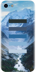 Husa din silicon compatibila cu Apple iPhone SE 2 2020 - model Color Scheme Iarna 