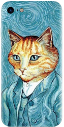 Husa din silicon compatibila cu Apple iPhone SE 2 2020 - model Vincent Meow 