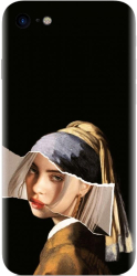 Husa din silicon compatibila cu Apple iPhone SE 2022 - model Billie art 