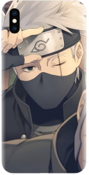 Husa din silicon compatibila cu Apple iPhone XS Max - model Anime Hajnal Kakashi