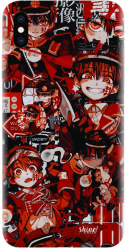 Husa din silicon compatibila cu Apple iPhone XS Max - model Anime Red 