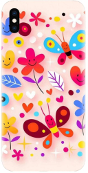 Husa din silicon compatibila cu Apple iPhone XS Max - model Butterfly 002 