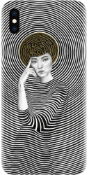 Husa din silicon compatibila cu Apple iPhone XS Max - model Collage Maze 
