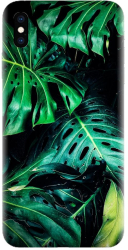 Husa din silicon compatibila cu Apple iPhone XS Max - model Frunze De Monsferta 