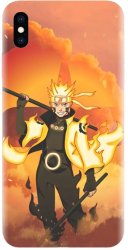 Husa din silicon compatibila cu Apple iPhone XS Max - model Naruto Uzumaki