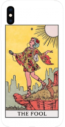 Husa din silicon compatibila cu Apple iPhone XS Max - model Tarot The Fool Clasic 