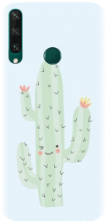 Husa din silicon compatibila cu Huawei Y6p - model Cactus 