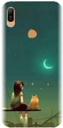 Husa din silicon compatibila cu Huawei Y6s - model Cat And Girl 
