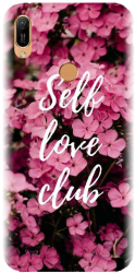Husa din silicon compatibila cu Huawei Y6s - model Love Self Love Club 