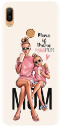 Husa din silicon compatibila cu Huawei Y6s - model Mama 