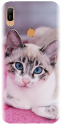 Husa din silicon compatibila cu Huawei Y6s - model Siamese Kitty 
