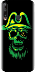 Husa din silicon compatibila cu Huawei Y7p - model Pirate Skull 