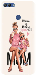 Husa din silicon compatibila cu Huawei Y9 2018 - model Mama 