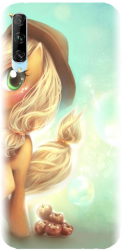 Husa din silicon compatibila cu Huawei Y9s - model Cute pony AppleJack 
