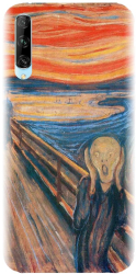 Husa din silicon compatibila cu Huawei Y9s - model The Scream 