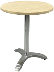 Masa bistro rotunda D60xh74cm Raki Maple blat werzalit si picior aluminiu 