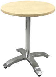 Masa de bistro balcon rotunda D60xh74cm Raki Maple blat werzalit si picior aluminiu 