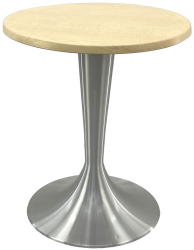 Masa de bistro rotunda D60xh74cm Raki Maple blat werzalit si baza aluminiu 