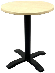 Masa de bistro rotunda D60xh74cm Raki Maple blat werzalit si baza metalica 