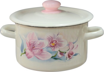 RAKI LILAC ORCHID Oala emailata cu capac 4 5L otel carbon 