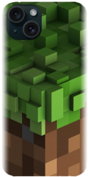 Husa din silicon compatibila cu Apple iPhone 15 Plus - model Minecraft 