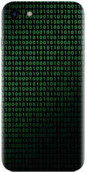 Husa din silicon compatibila cu Apple iPhone SE 2022 - model Binary Code 