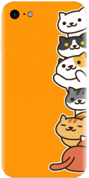 Husa din silicon compatibila cu Apple iPhone SE 2022 - model Cat Tower 