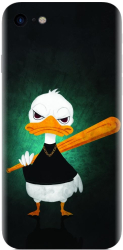 Husa din silicon compatibila cu Apple iPhone SE 2022 - model Duck With A Bat 