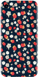 Husa din silicon compatibila cu Apple iPhone SE 2022 - model Floral Colorat 