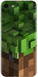 Husa din silicon compatibila cu Apple iPhone SE 2022 - model Minecraft