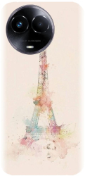 Husa din silicon compatibila cu Realme 11 4g - model Turnul Eiffel 