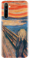 Husa din silicon compatibila cu Realme 6 - model The Scream 