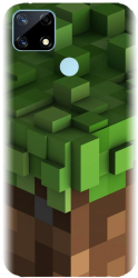 Husa din silicon compatibila cu Realme 7i global - model Minecraft 