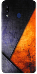 Husa din silicon compatibila cu Samsung Galaxy A20 - model Abstract 