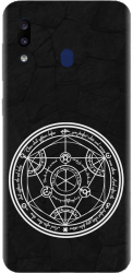 Husa din silicon compatibila cu Samsung Galaxy A20 - model Anime Transmutation Circle 